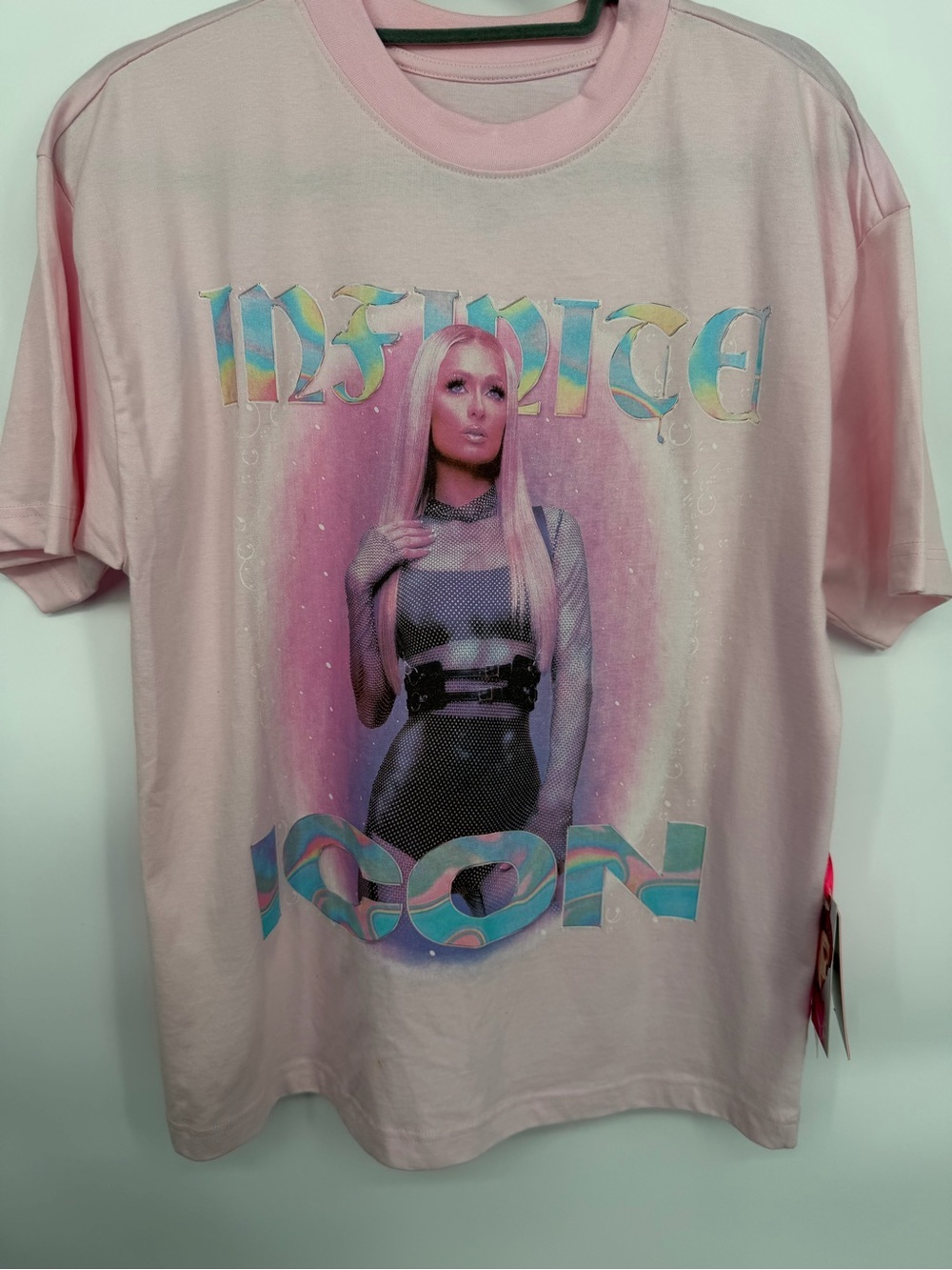 Paris Hilton Pink Graphic Tee